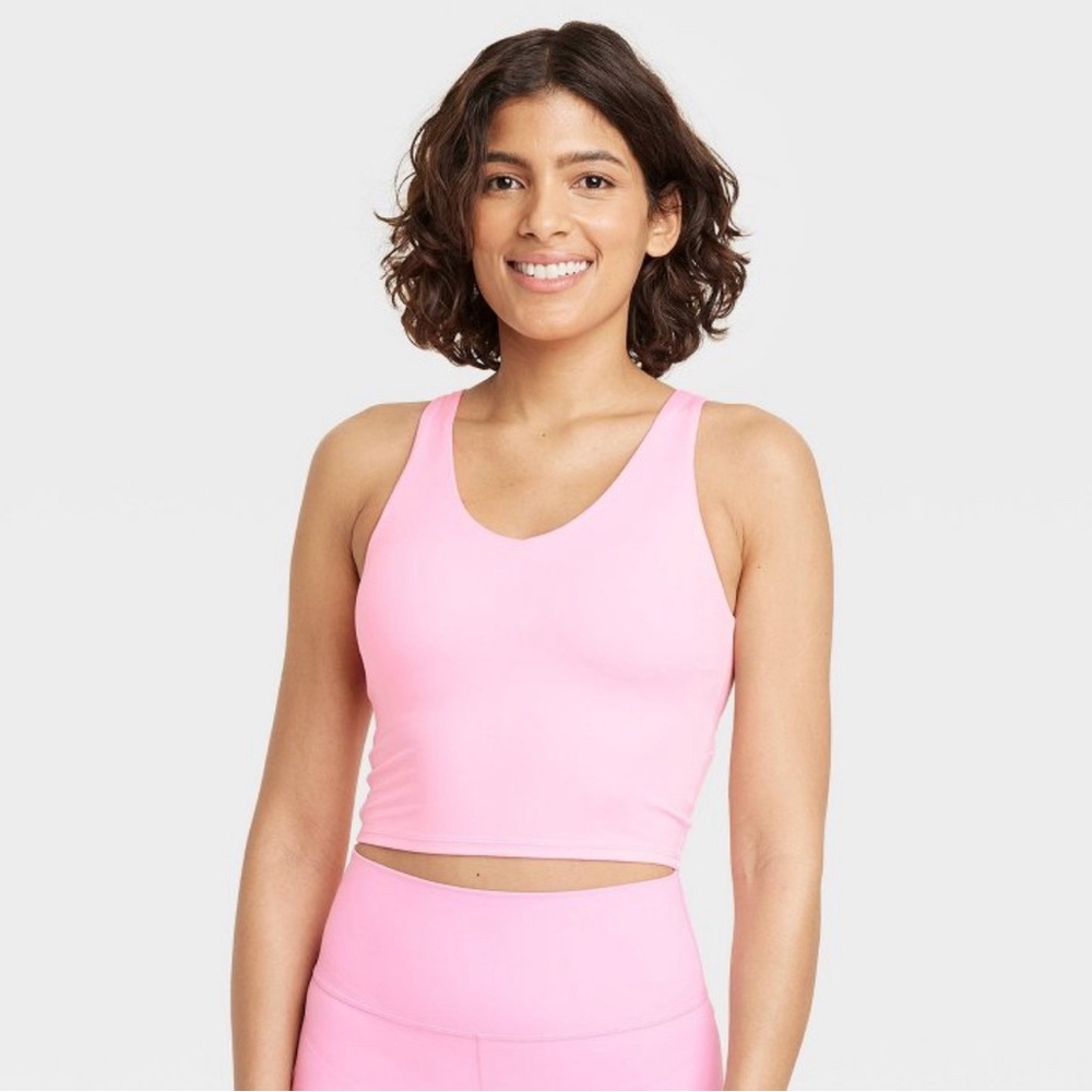 Target Cropped V Neck Sports bra
